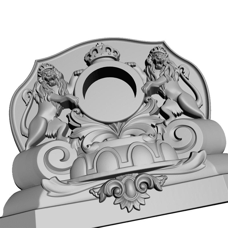 картинка Часы со львами P3-021 3D-STL.COM