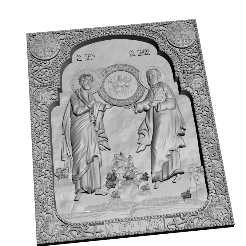 картинка Святые апостолы Петр и Павел V3-394 3D-STL.COM