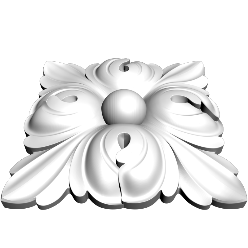 картинка Розетка резная D16-314 3D-STL.COM