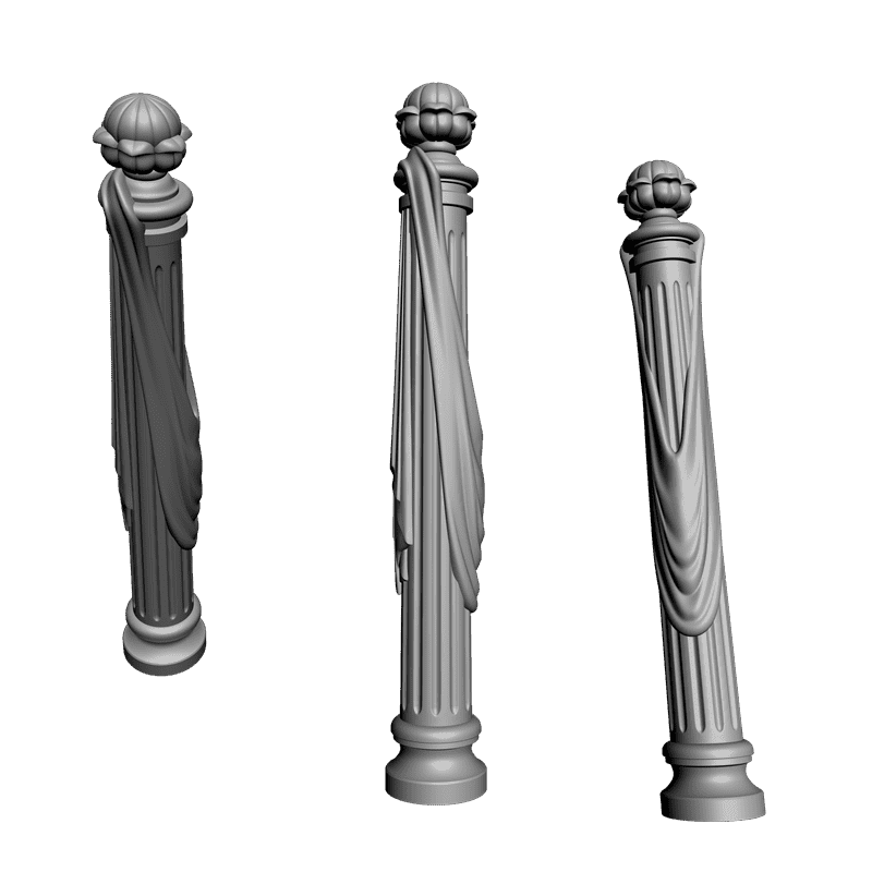 картинка Столб D17-015 3D-STL.COM
