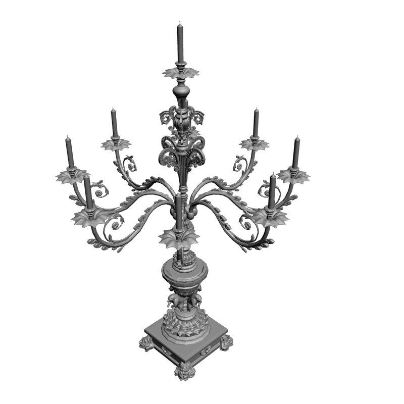 картинка Конделябр H6-091 3D-STL.COM