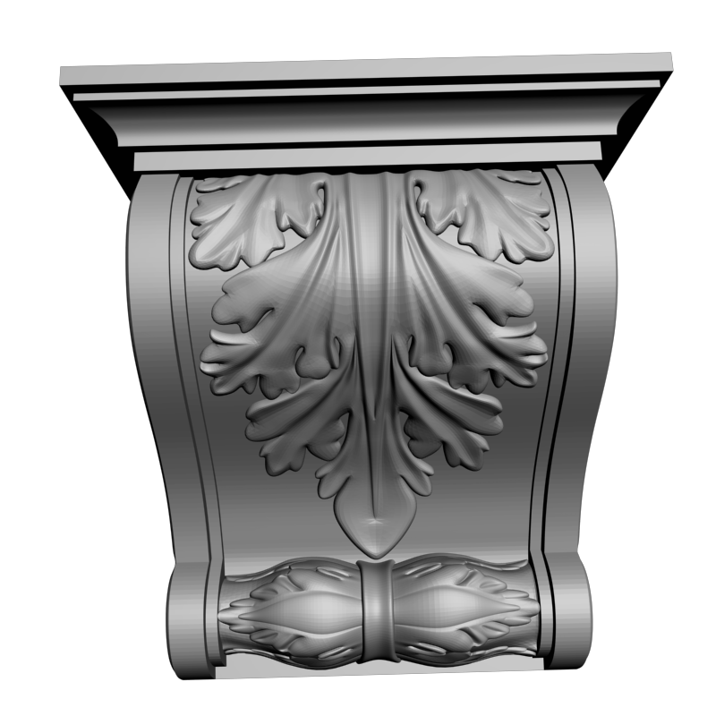 картинка Кронштейн резной D9-219 3D-STL.COM