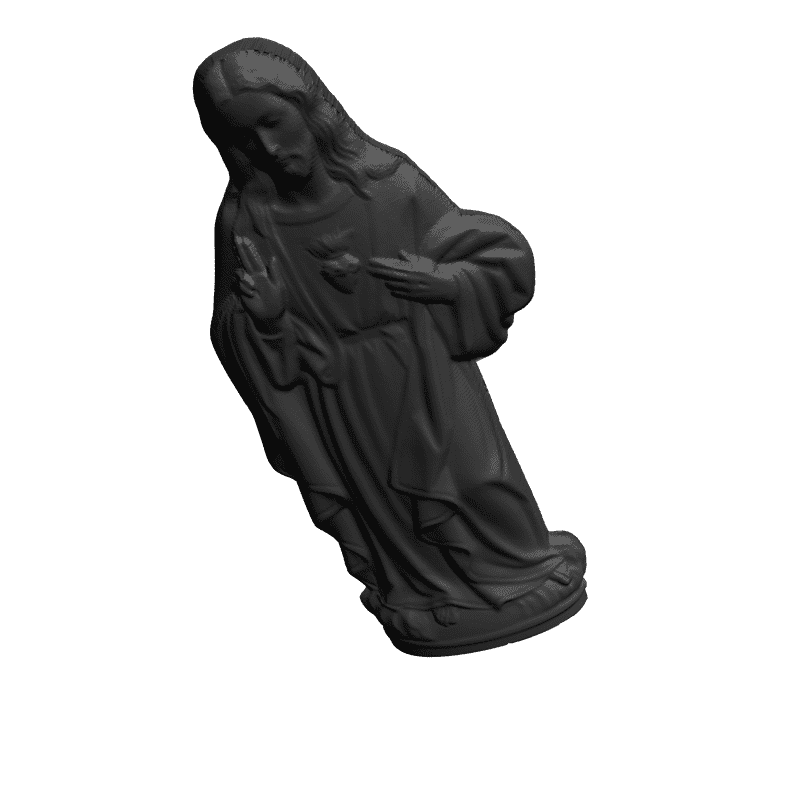 картинка Сердце Иисуса V6-058 3D-STL.COM