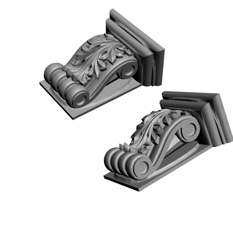 картинка Кронштейн резной D9-196 3D-STL.COM