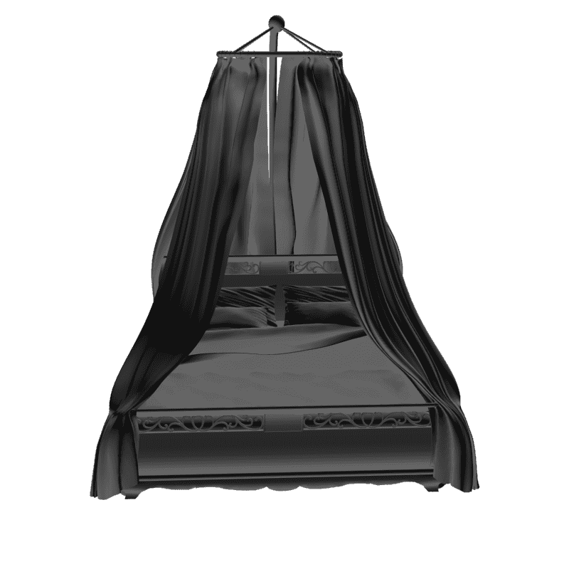 картинка Кровать с балдахином M4-116 3D-STL.COM