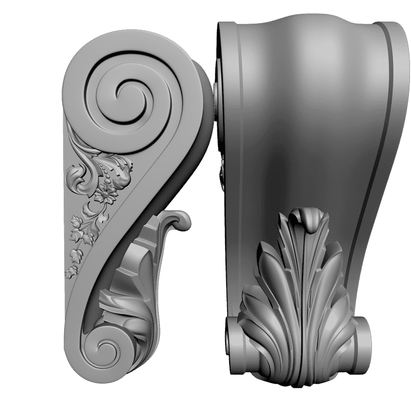картинка Кронштейн резной D9-132 3D-STL.COM