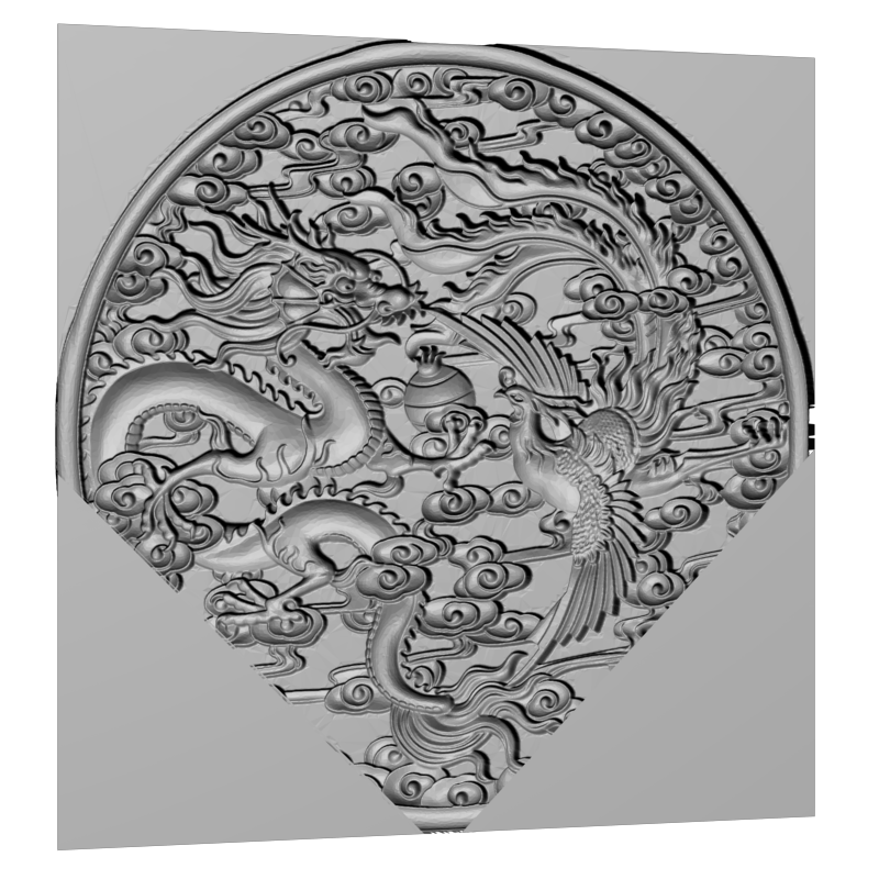 картинка Дракон и жарптица P4-375 3D-STL.COM