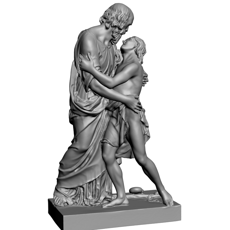 картинка Отец и сын L3-172 3D-STL.COM
