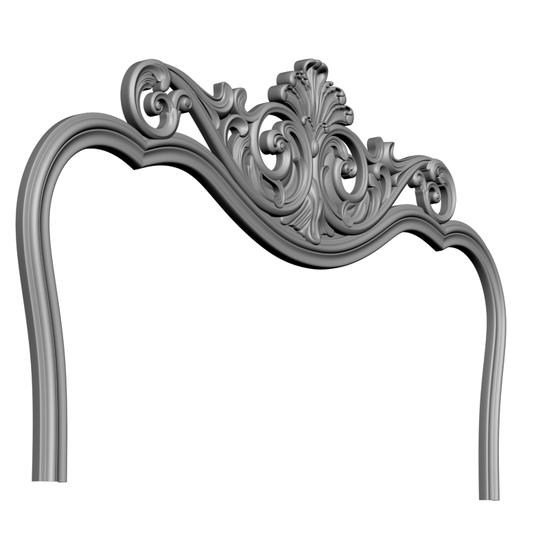 картинка Верх спинки мебельной M13-055 3D-STL.COM