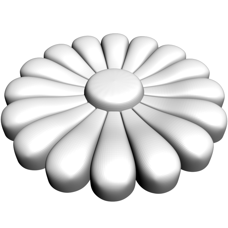 картинка Розетка резная D16-311 3D-STL.COM