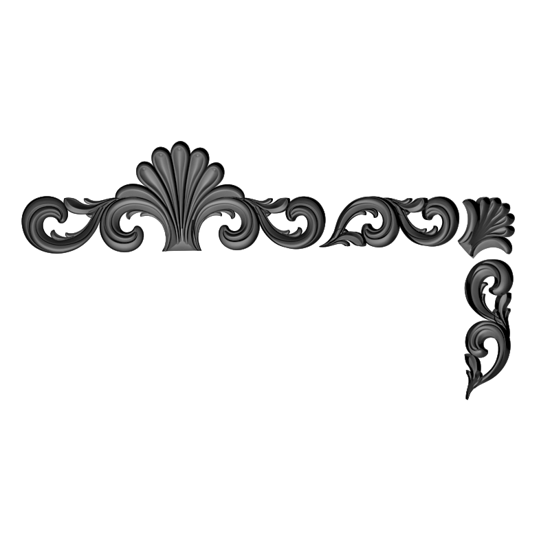 картинка Накладка декоративная рамная D10-385 3D-STL.COM