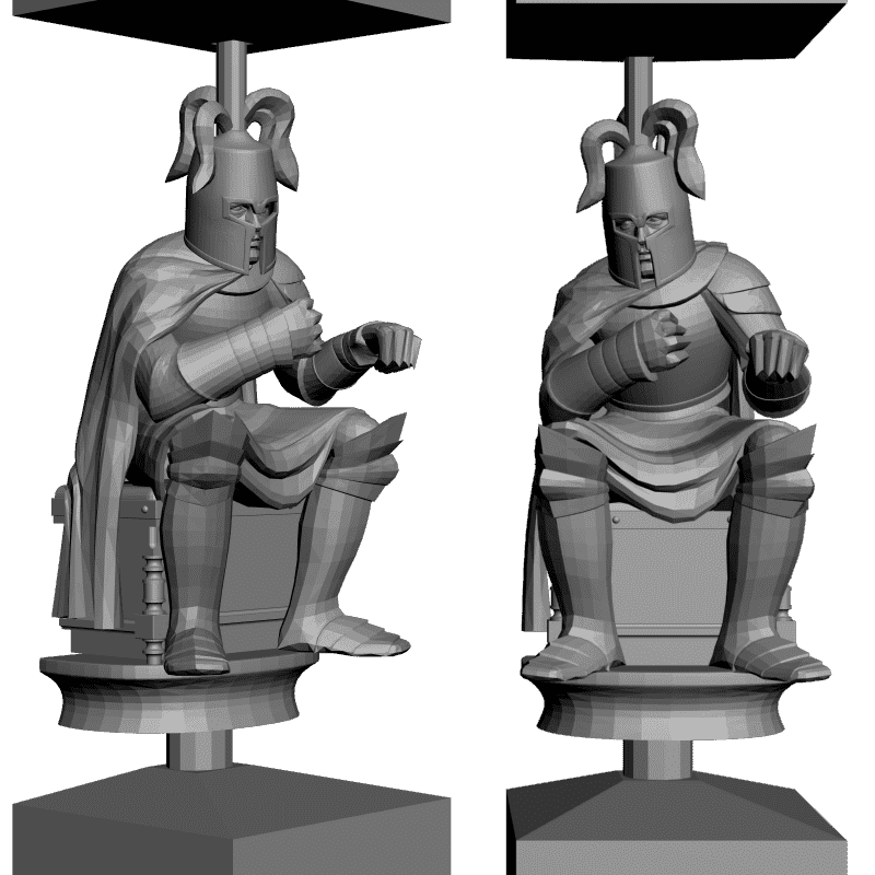картинка Набор шахмат. Крестоносцы PI3-096 3D-STL.COM