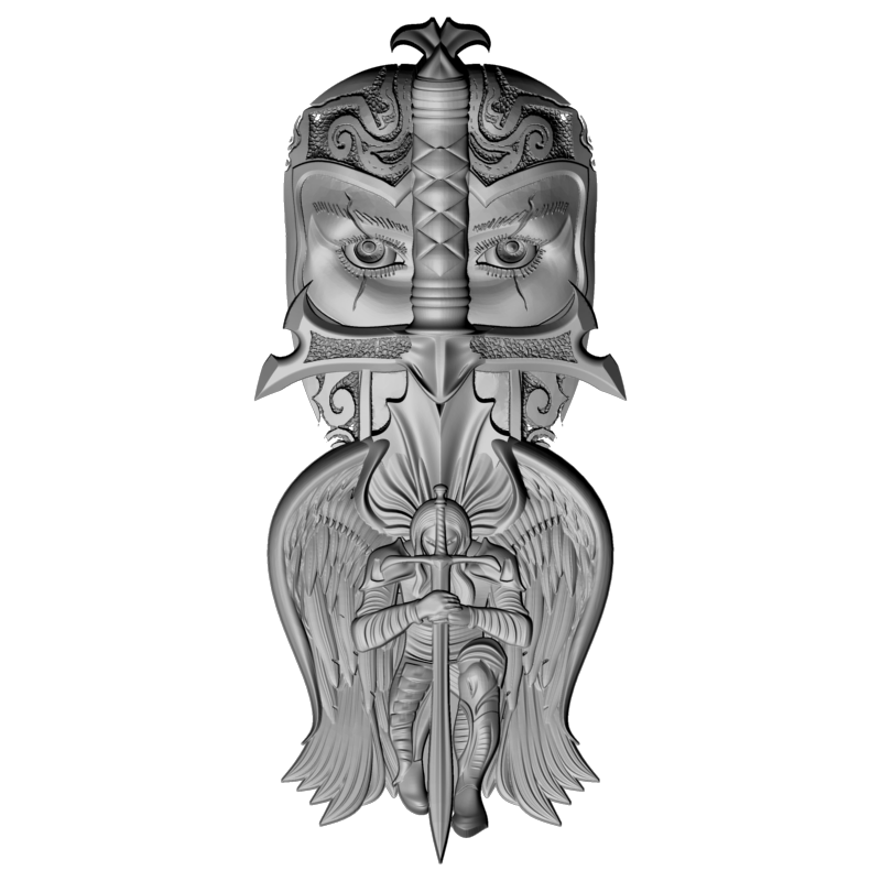 картинка Воительница L1-076 3D-STL.COM