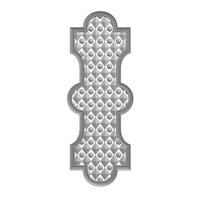 картинка Накладка декоративная рамная D10-418 3D-STL.COM