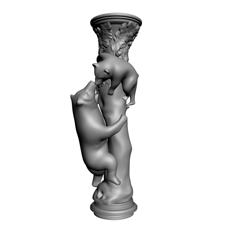 картинка Столб резной декоративный D17-073 3D-STL.COM