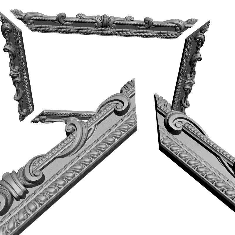 картинка Рамка резная D14-154 3D-STL.COM