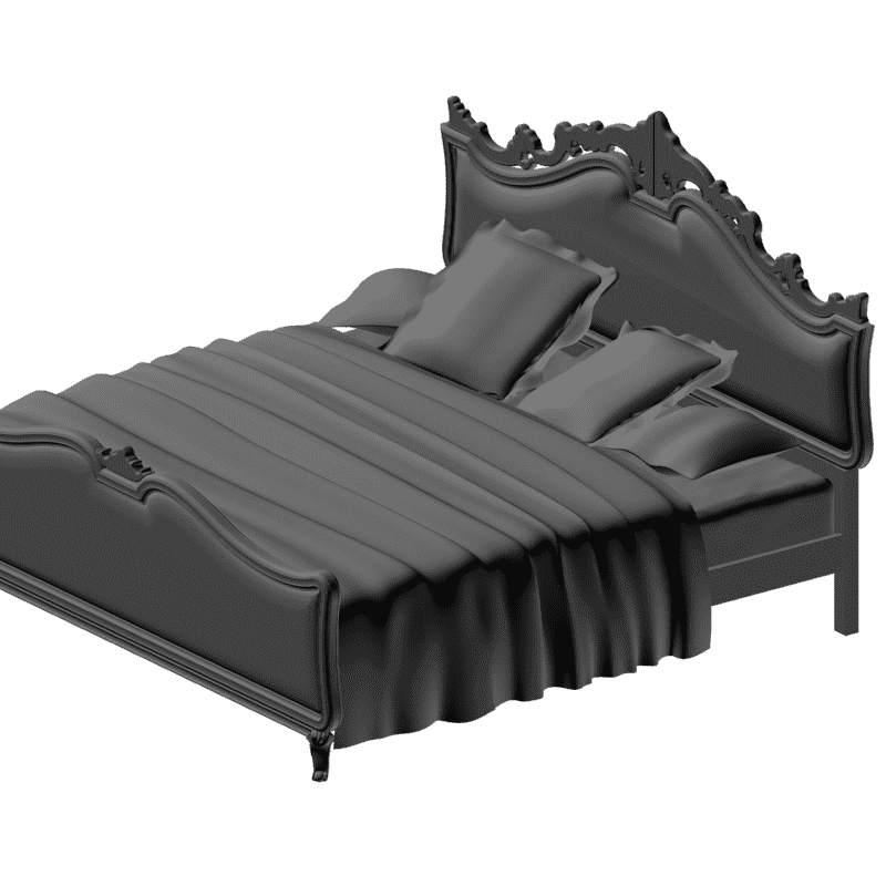 картинка Кровать M4-100 3D-STL.COM