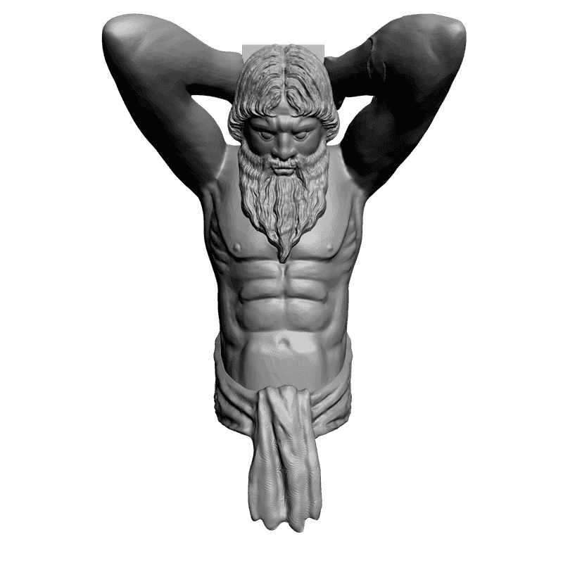 картинка Кронштейн резной D9-066 3D-STL.COM