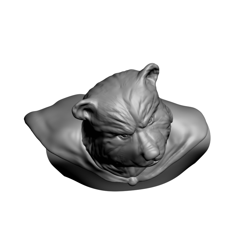 картинка Статуетка медведя L2-103 3D-STL.COM