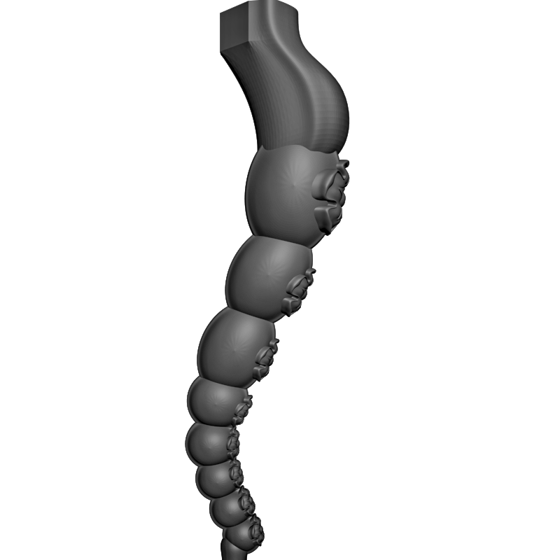 картинка Ножка мебельная M6-095 3D-STL.COM