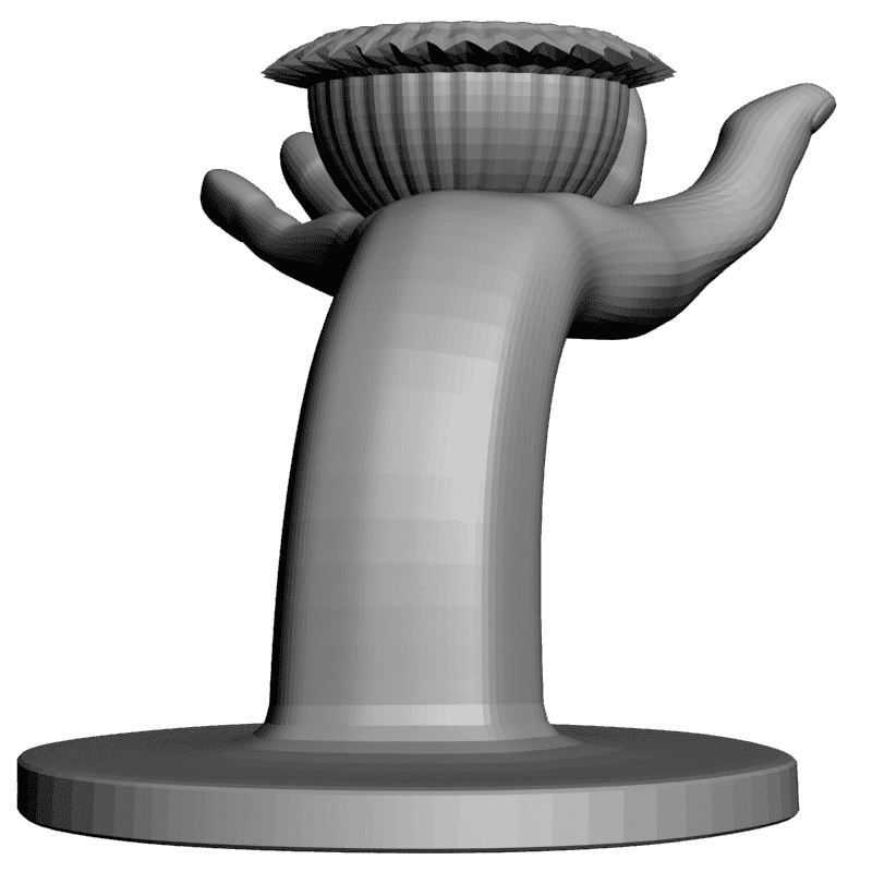 картинка Рука с чашей L5-066 3D-STL.COM