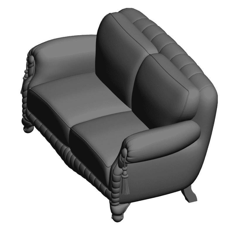 картинка Двухсекционный диван M1-027 3D-STL.COM