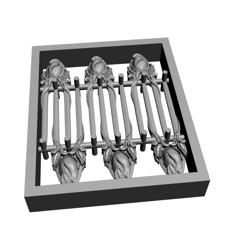 картинка Заколки кассета P4-452 3D-STL.COM
