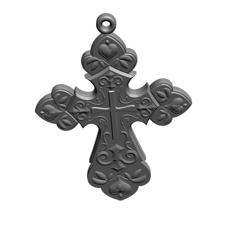 картинка Крестик RY4-051 3D-STL.COM