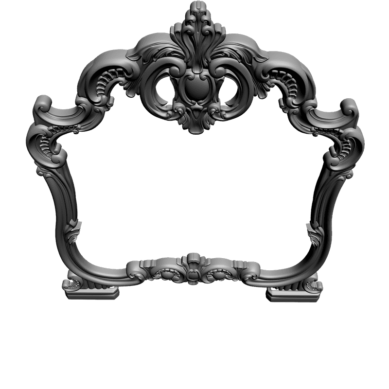 картинка Рама резная под зеркало D14-075 3D-STL.COM