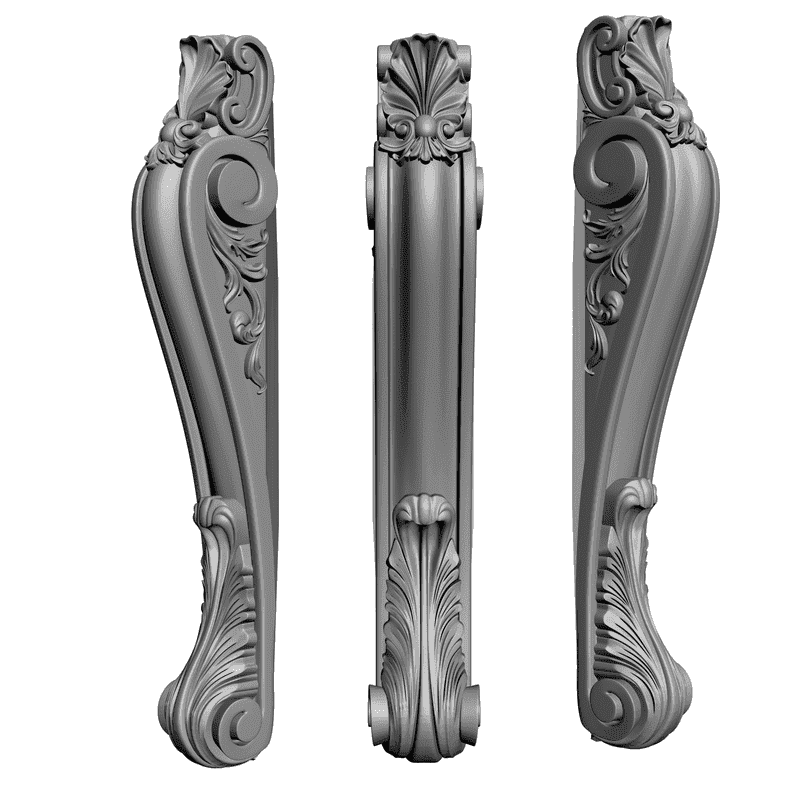 картинка Столб резной D17-007 3D-STL.COM