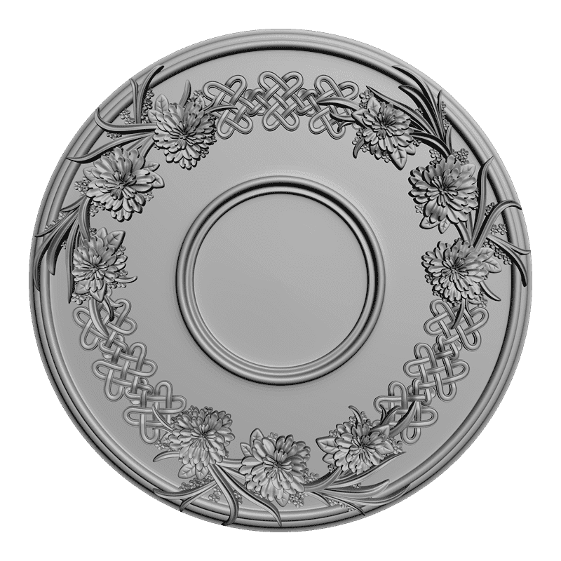 картинка Розетка резная D16-197 3D-STL.COM
