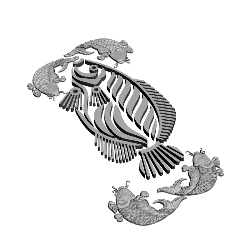 картинка Рыбки F5-015 3D-STL.COM