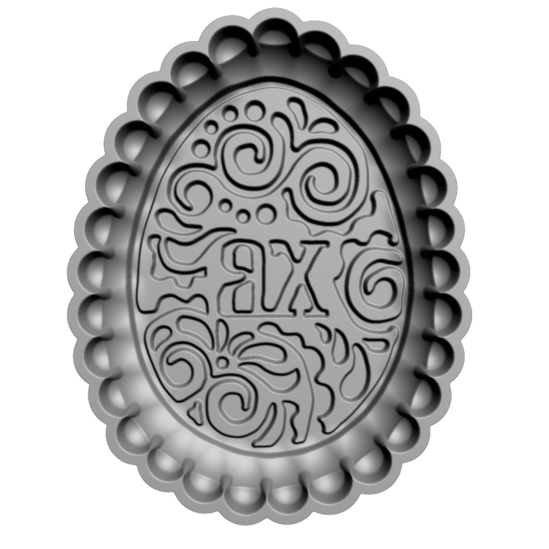 картинка Пасхальная формочка для пряника RP5-016 3D-STL.COM
