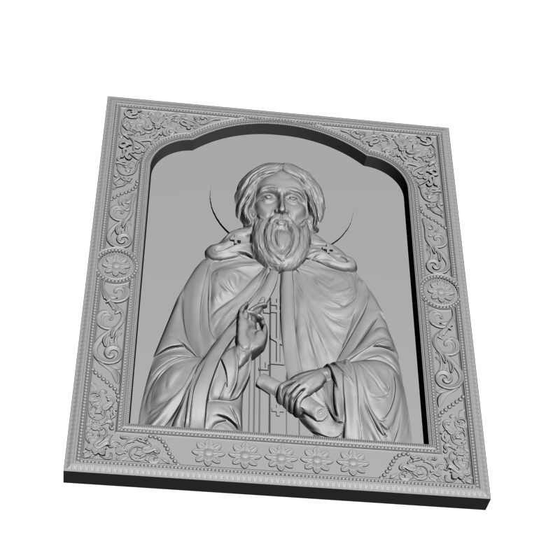 картинка Святой Сергий V3-410 3D-STL.COM