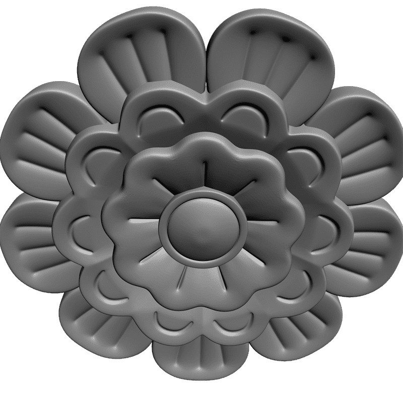 картинка Розетка резная D16-124 3D-STL.COM