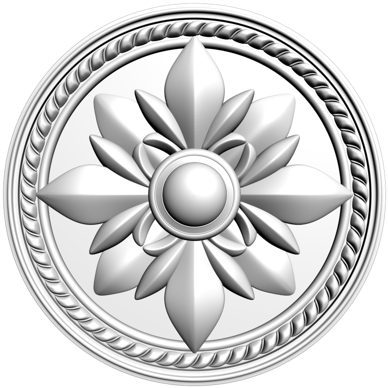 картинка Розетка резная D16-325 3D-STL.COM