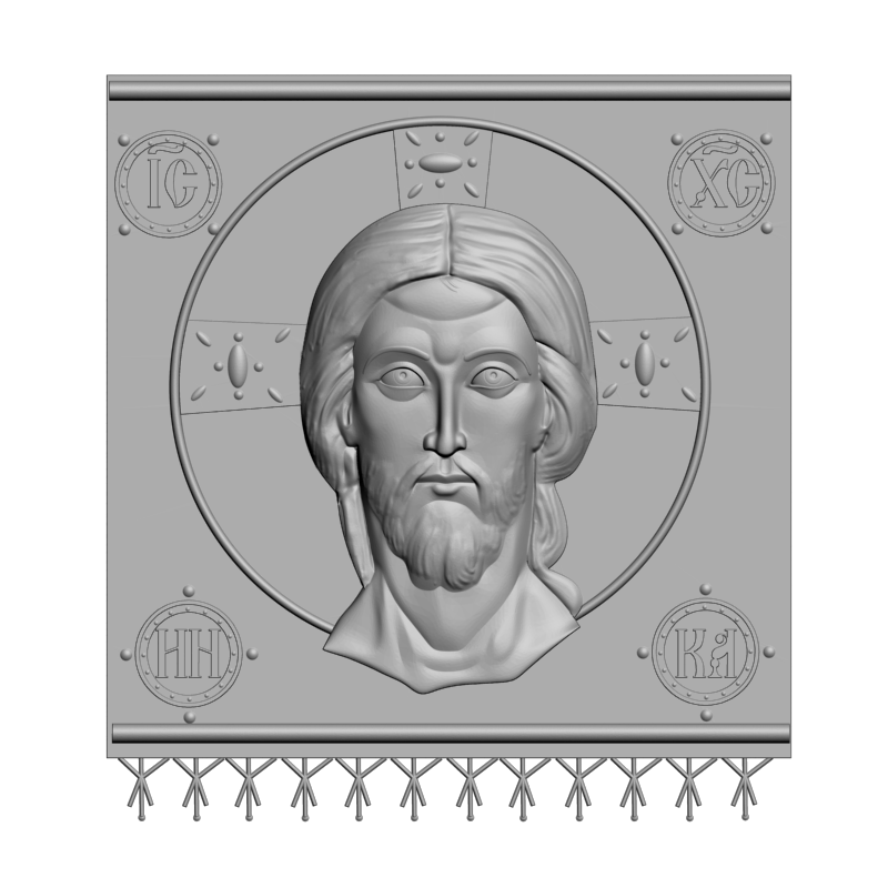 картинка Полотно Иисус Христос V3-485 3D-STL.COM