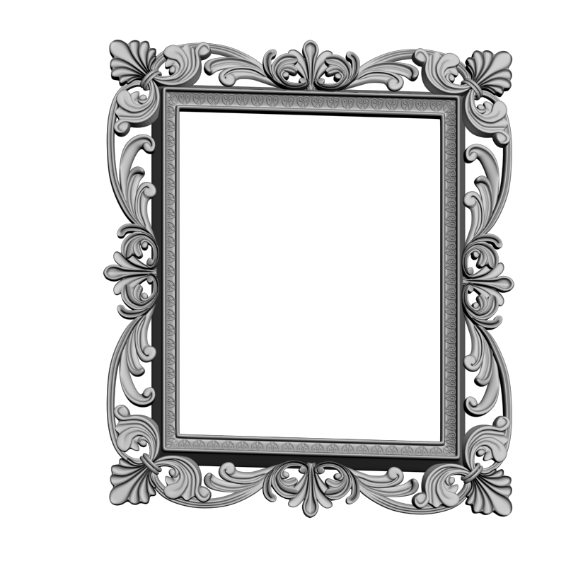 картинка Рама резная D14-557 3D-STL.COM