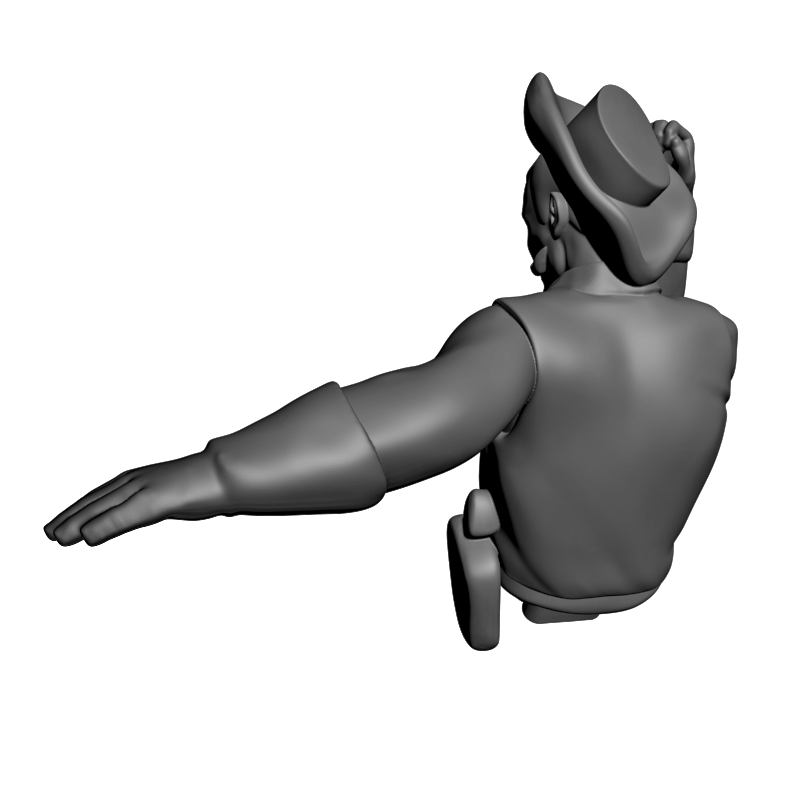 картинка Брыкающвяся Лошадь Наездник PI1-437 3D-STL.COM