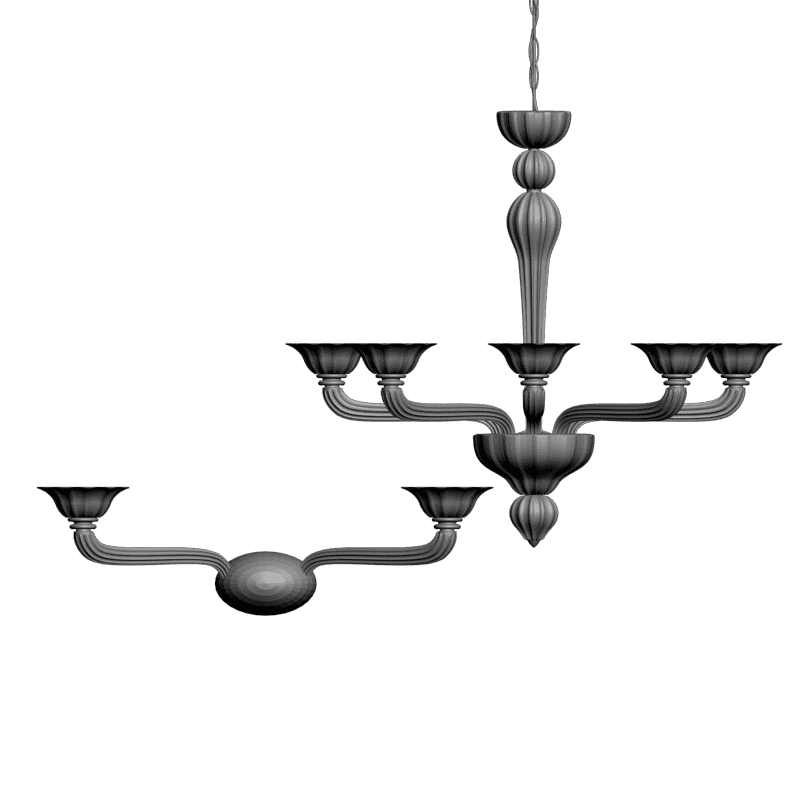 картинка Люстра + бра H6-053 3D-STL.COM