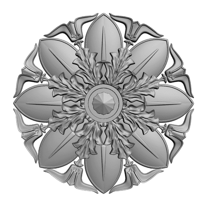 картинка Розетка резная D16-007 3D-STL.COM