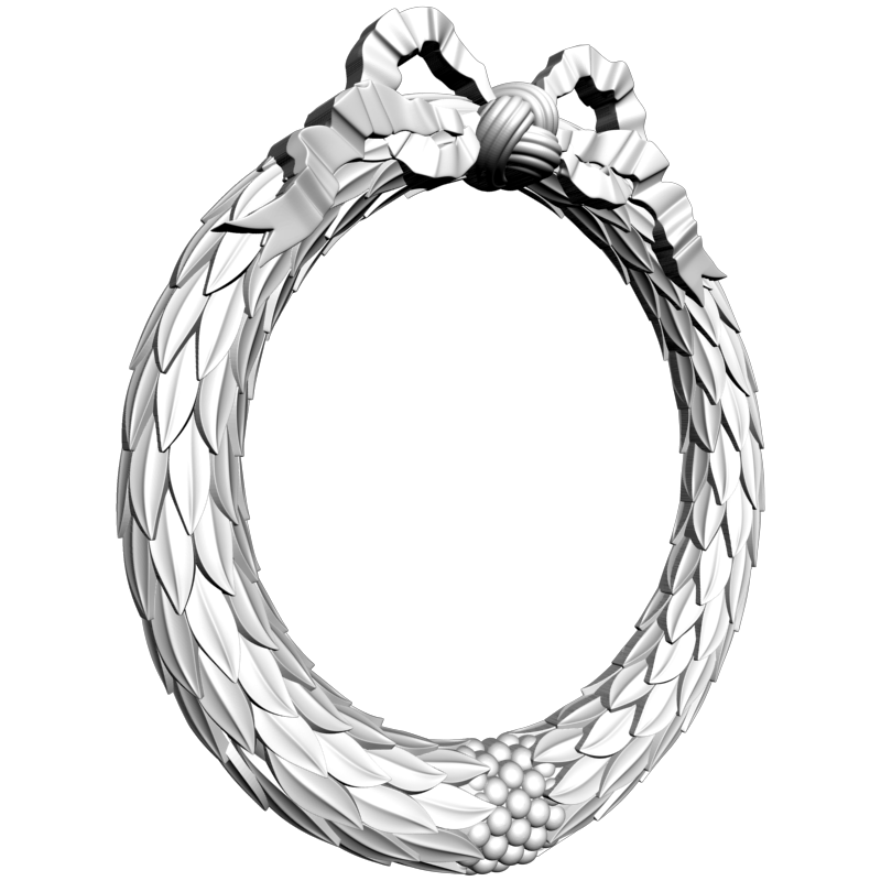картинка Рамка Венок D14-394 3D-STL.COM
