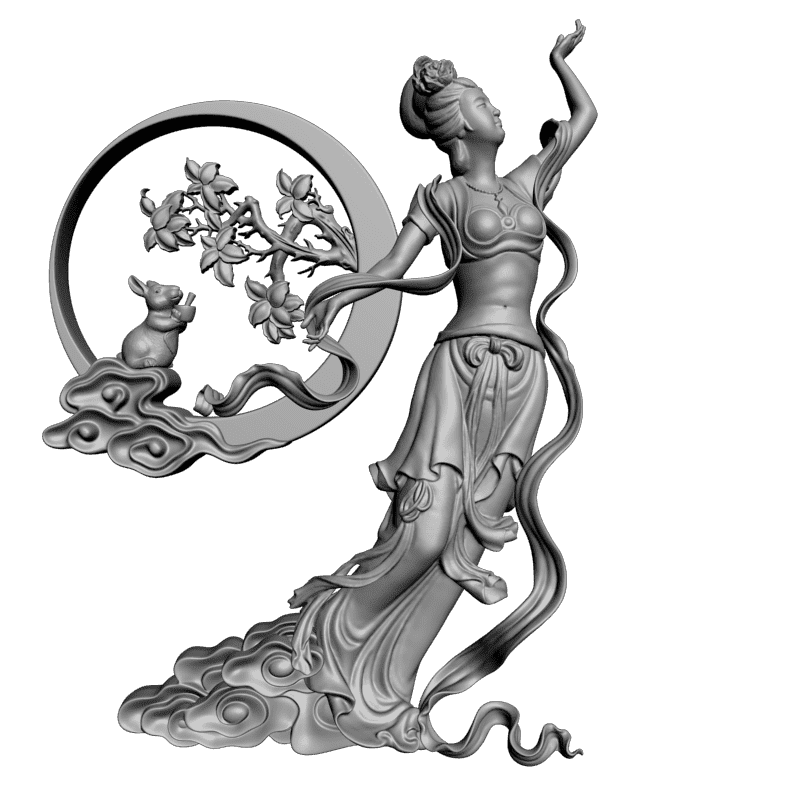 картинка Фея и белочка L3-124 3D-STL.COM