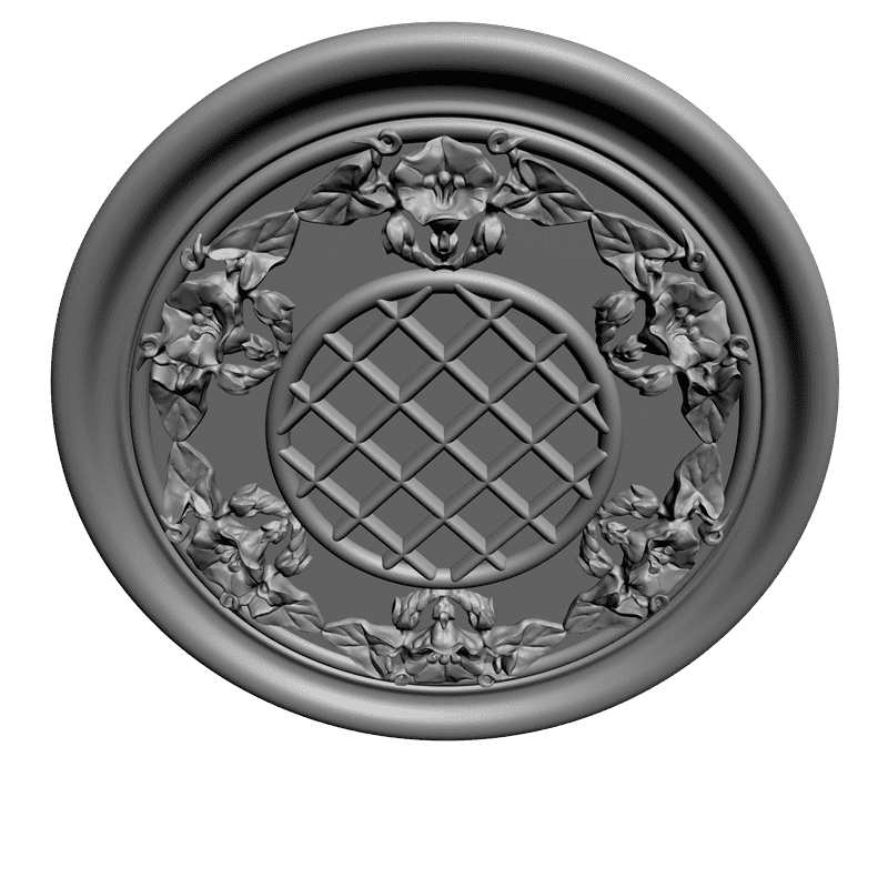 картинка Розетка резная D16-014 3D-STL.COM