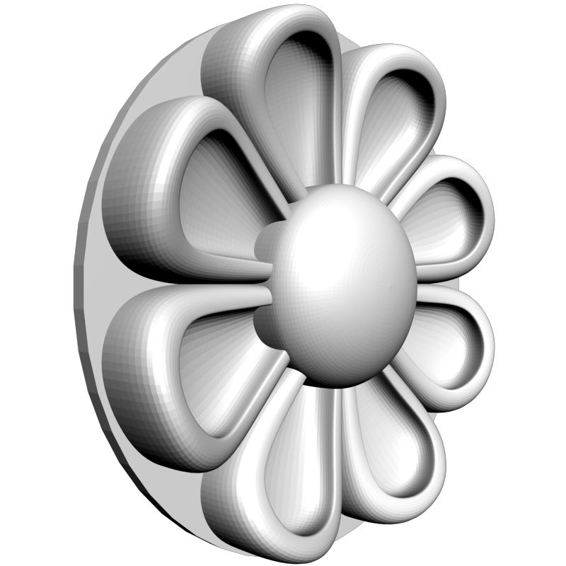 картинка Розетка резная D16-331 3D-STL.COM