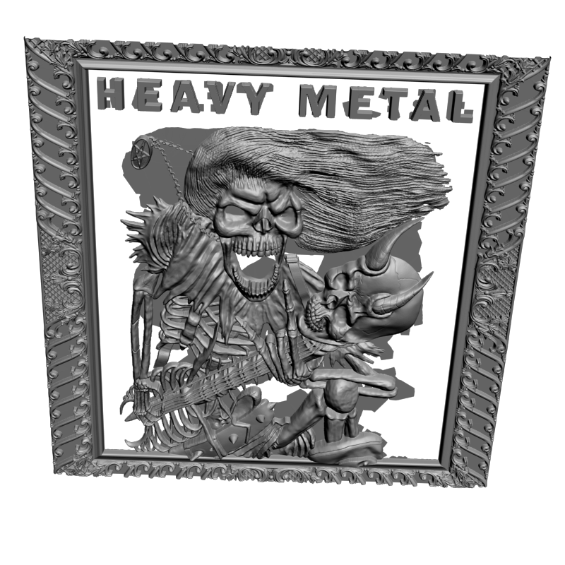 картинка HEAVY METAL P4-395 3D-STL.COM
