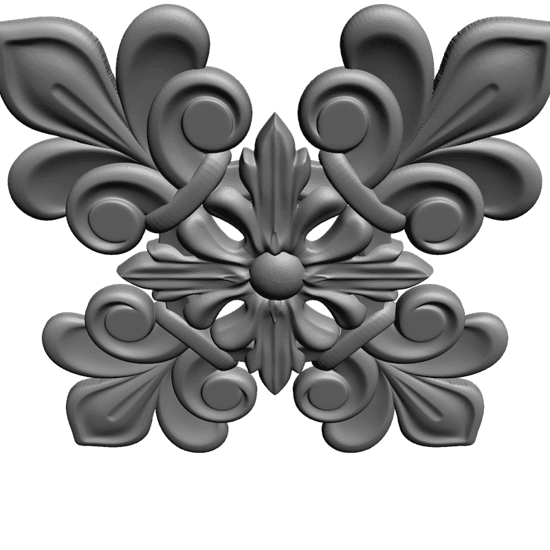 картинка Розетка резная D16-157 3D-STL.COM