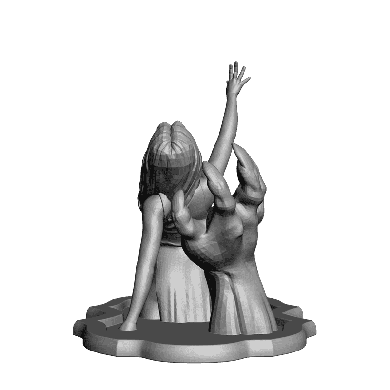 картинка Девушка и рука L3-047 3D-STL.COM