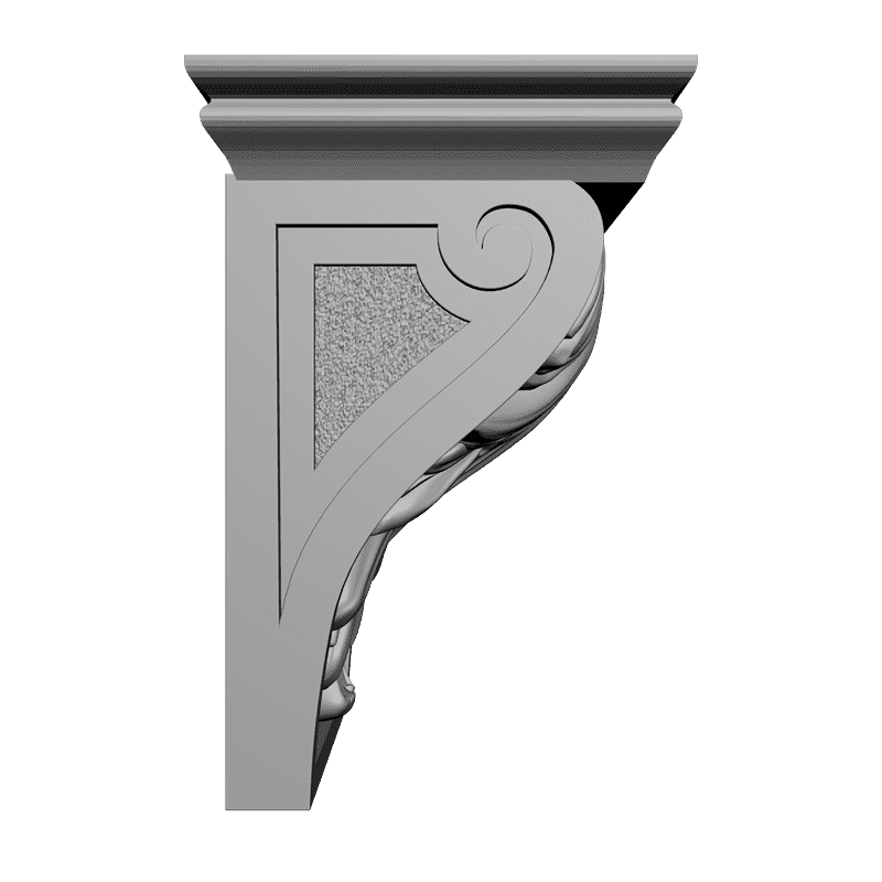 картинка Кронштейн резной D9-095 3D-STL.COM