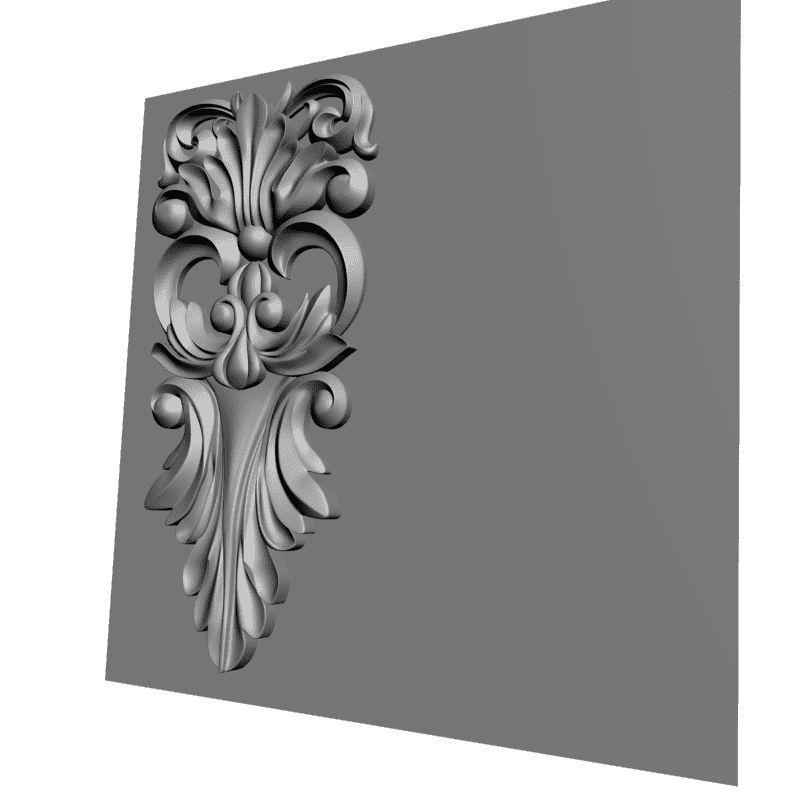 картинка Накладка резная D10-253 3D-STL.COM